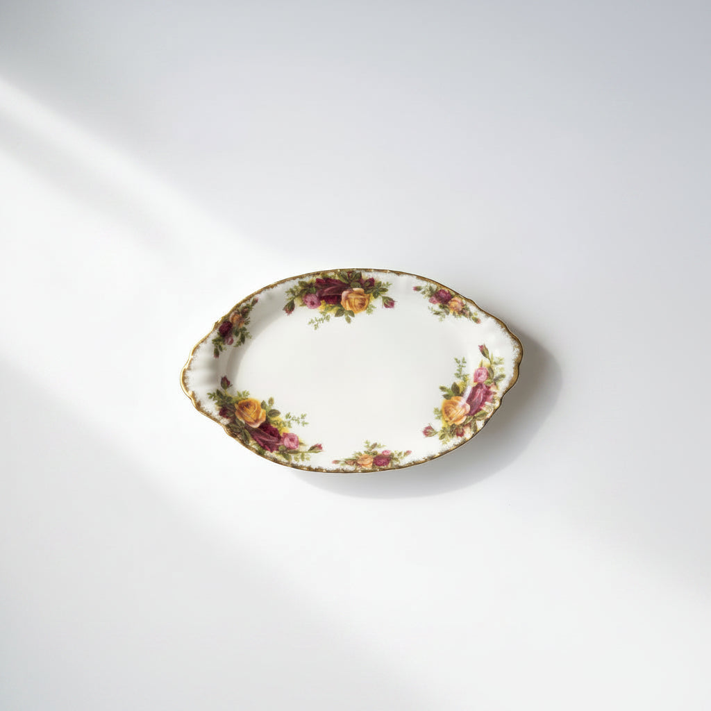 Vintage Royal Albert "Old Country Roses" Oval Serving Tray - Fine Bone China