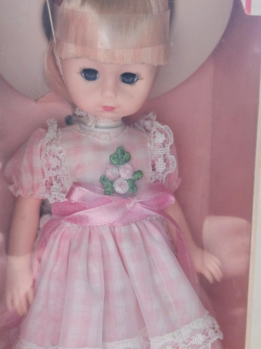 Vintage The World of Ginny Doll NIB – Pink Lace Dress