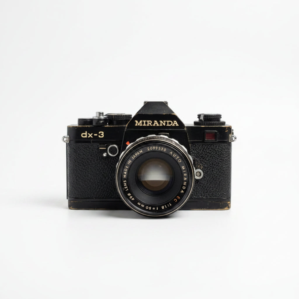 Miranda DX-3 35mm SLR with Auto Miranda 50mm f/1.8 Lens – Untested / Collector