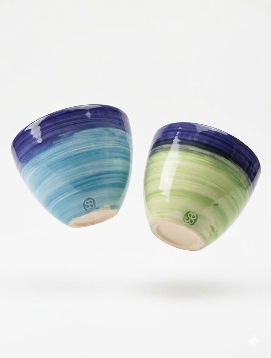 Hand-Thrown Coastal Ceramic Tumblers by Suzanne Bloch-Jorgensen