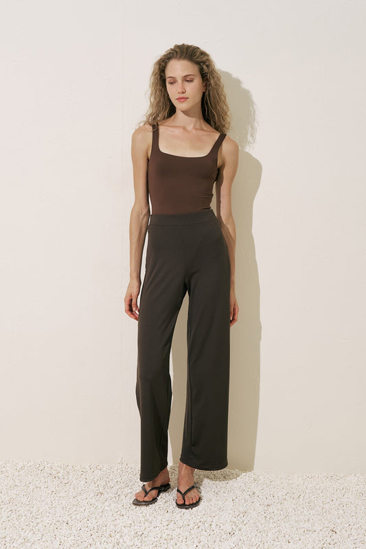 Manuka Global Brown Wide Leg Swim Pants size 8, small - Brand New With Tags (BNWT)