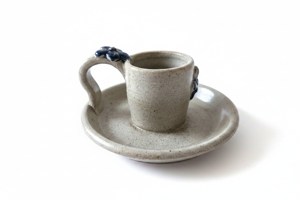 Vintage Studio Pottery Chamberstick Candle Holder
