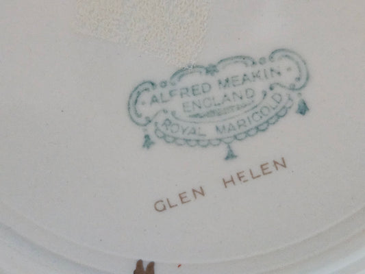 Vintage Alfred Meakin "Glen Helen" Art Deco Serving Bowl – Made in England (c.1930s)