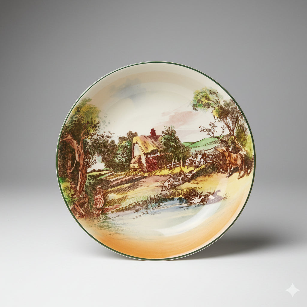 Vintage Royal Doulton "Rustic England" Seriesware Display Plate (D6297)