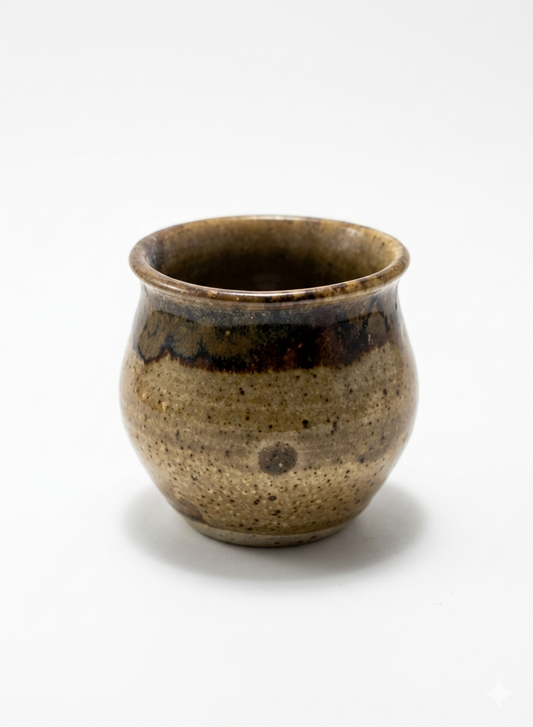 Vintage Hand-Thrown Studio Pottery Small Vase / Yunomi Tea Bowl