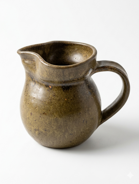 Vintage NZ Studio Pottery Hand-Thrown Stoneware Jug / Pitcher – Signed Artist Piece