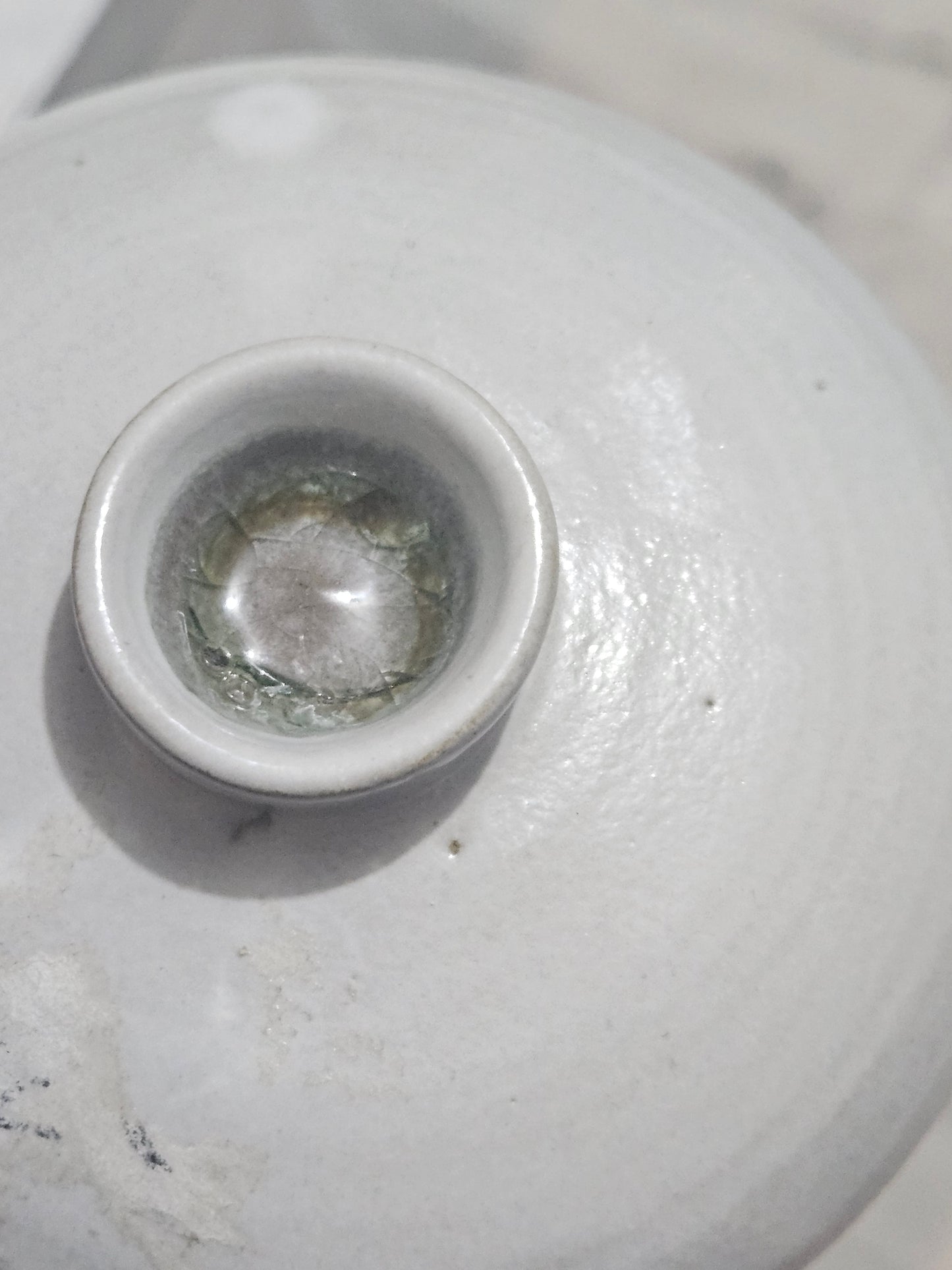 Vintage Studio Pottery Lidded Gaiwan Tea Bowl - Handcrafted Ceramic Chawanmushi Cup / Small Trinket Pot