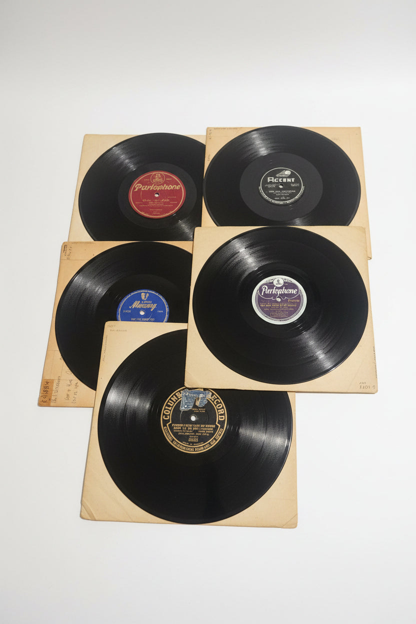 Vintage 1920s-1950s Jazz & Blues 78s Lot - Wilbur Sweatman 1918, Boogie Woogie, Miff Mole
