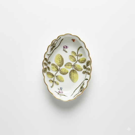 Vintage Royal Worcester "The Blind Earl" Bone China Oval Dish – Made in England