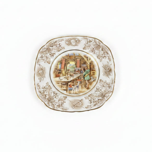 Vintage John Maddock & Sons "Robin Hood" Cabinet Plate – England