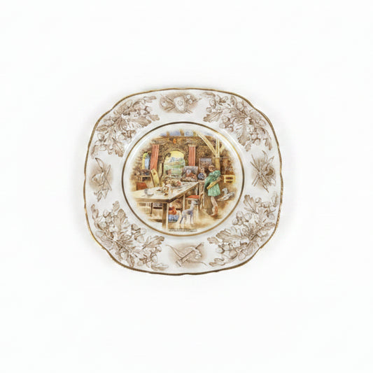 Vintage John Maddock & Sons "Robin Hood" Cabinet Plate – England