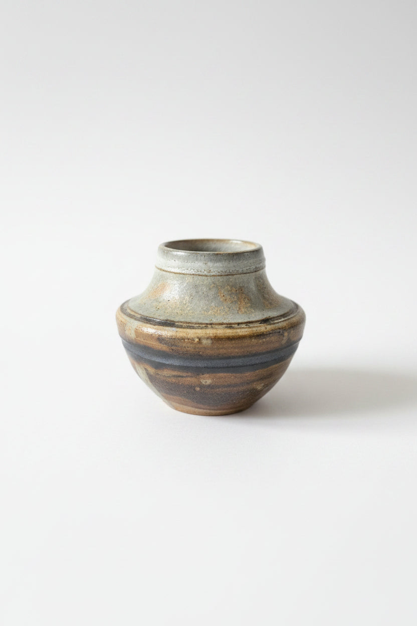 Hand-Thrown Studio Pottery Miniature Weed Pot / Bud Vase