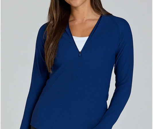 Abi and Joseph Move It Mid Layer Top - Deep Ocean size M