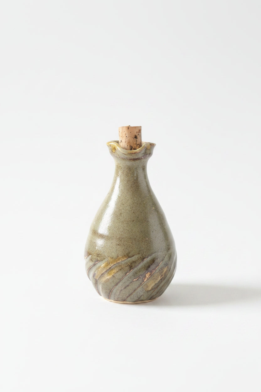 Rustic Ceramic Cruet Bottle unsigned