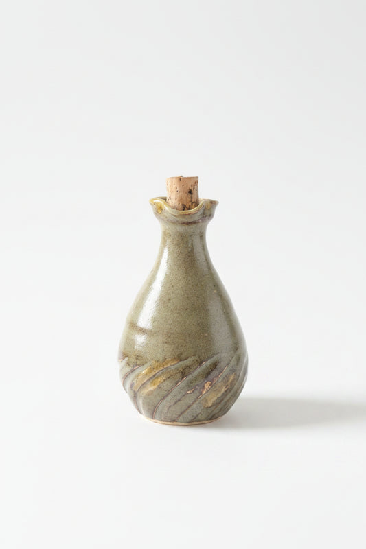 Rustic Ceramic Cruet Bottle unsigned