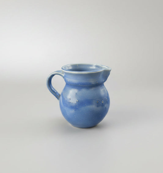 Vintage Stuart Fyfe Studio Pottery Pitcher – Blue Glazed Stoneware – NZ Art