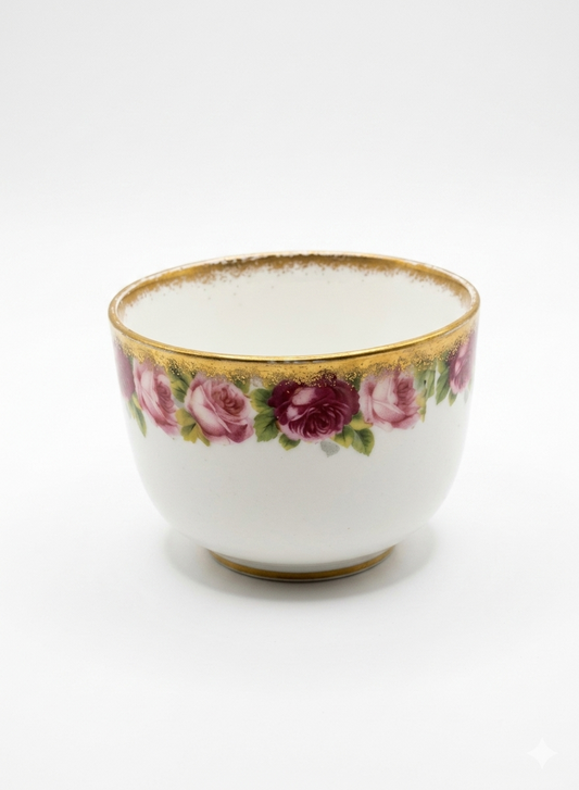 Antique Royal Albert Crown China "Old English Rose" Open Sugar Bowl – Thomas C. Wild, c. 1925-1935