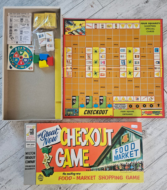The Great New Checkout Game: Food-Market Shopping Game (Four Square Edition, 1959)