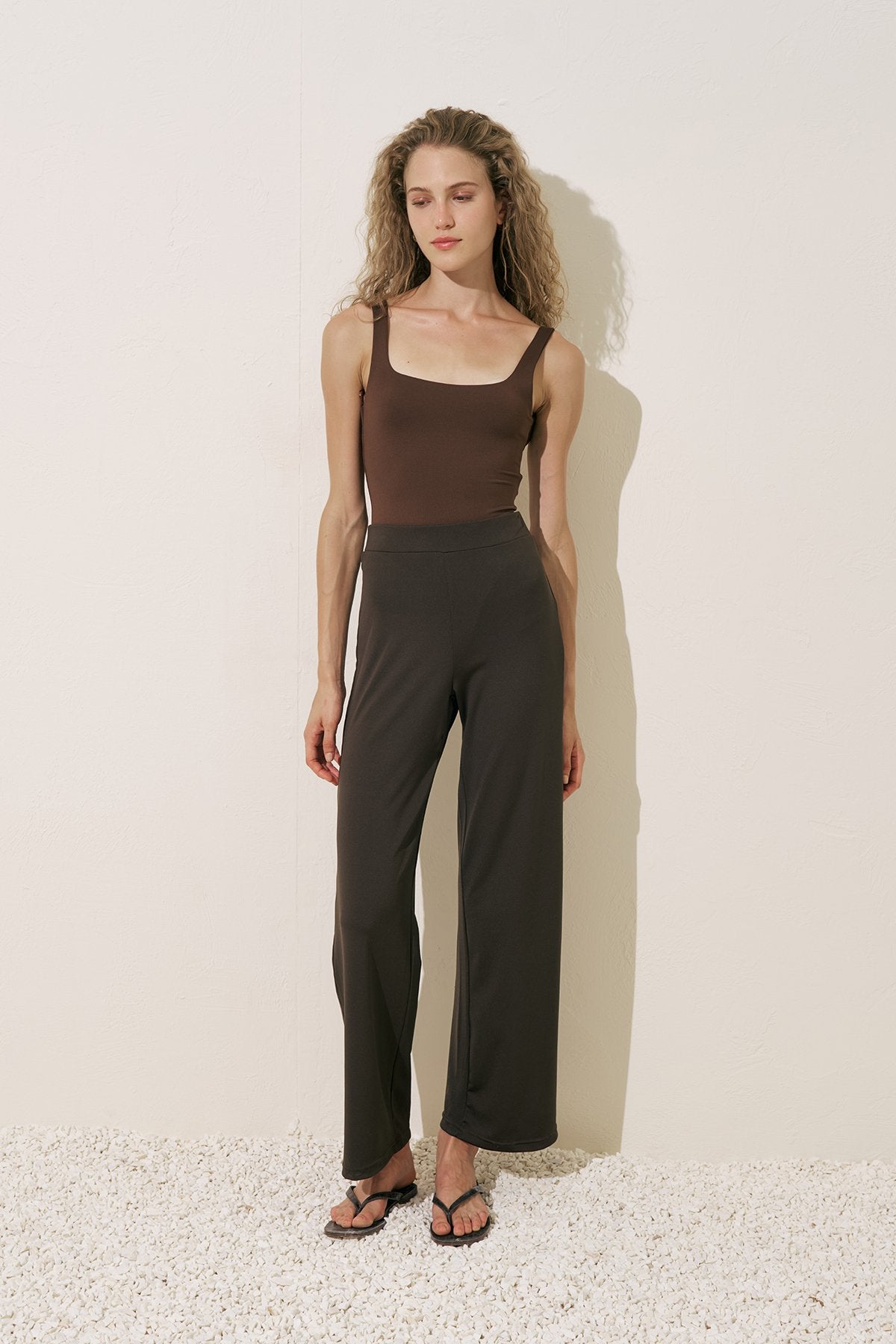 Manuka Global Brown Wide Leg Swim Pants size 8, small - Brand New With Tags (BNWT)